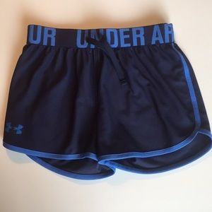Blue youth Under Armour shorts size medium